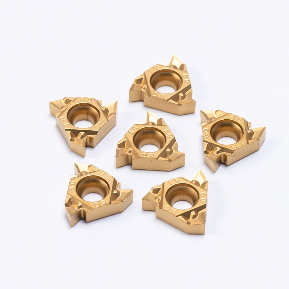MMT22ER AG60 US735 utensile per tornitura di filetti di alta qualità CNC MMT 22ER tornio inserto in metallo duro strumento lama in lega dura 10 pz