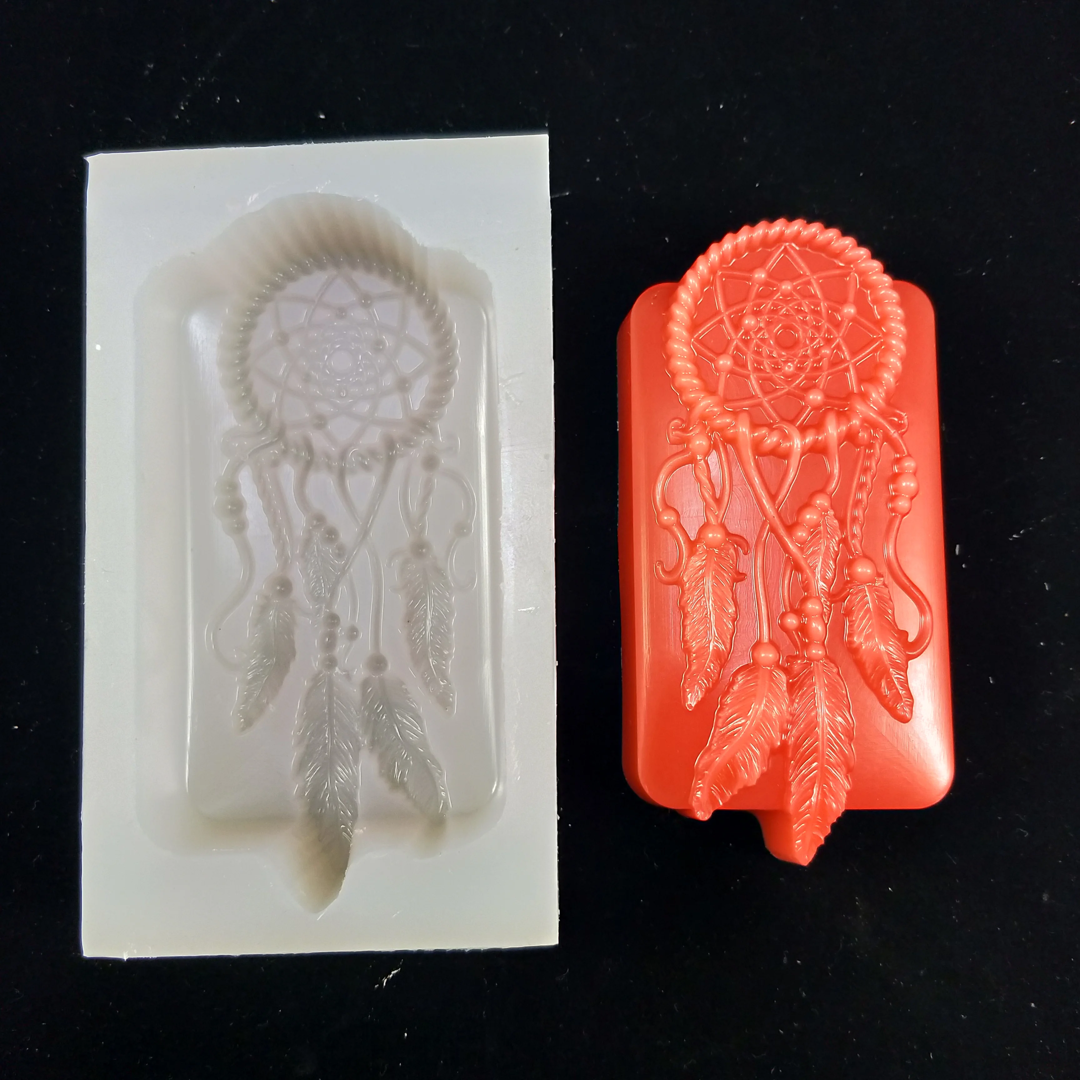 

Dream Catcher Silicone Mould Soap Mold DIY Handmade Soap Mould Dreamcatcher Feather Mold Silicone DIY Form