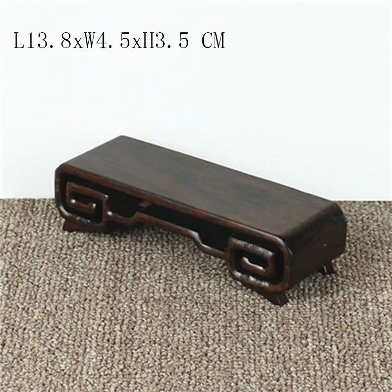 QK003-Lovely Small Iron Wood Stand For Netsuke Curios or Snuff Bottle