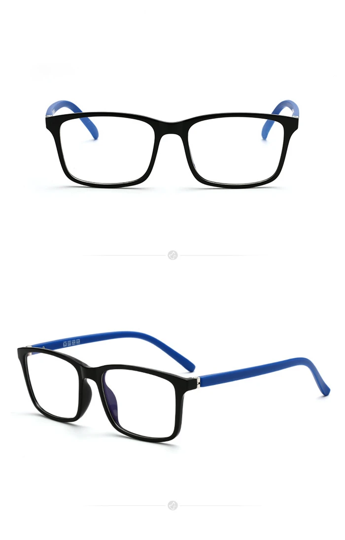 Frühling Bein TR90 Quadratische Optische Brillen Rezept Brillen Frauen Anti Blau Licht Kurzsichtige Gläser 0-0,5-0,75 Bis -6,0 – Detail 10