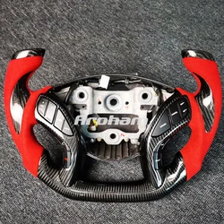 Customize Pilot Shape Carbon Fiber Steering Wheel For Hyundai Elantra 2012 2013 2014 2015 AT 2012 2013 2014 MT i30 MT