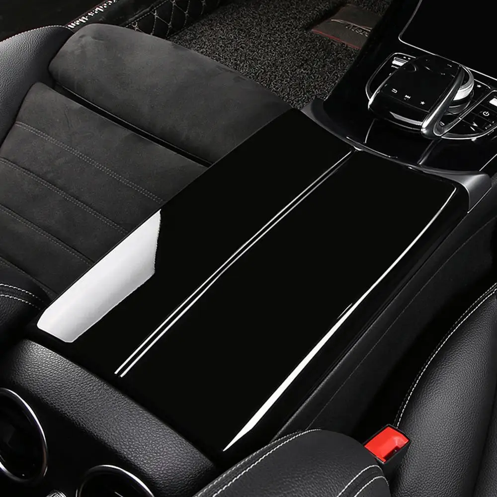 Car Center Console Stowing Tidying Armrest Box Panel Trim Cover For Mercedes Benz E Class W213 E200 E300 C Class W205 GLC X253