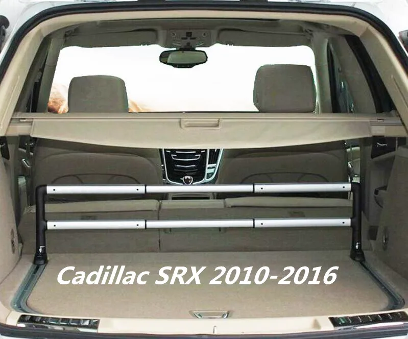 Car Rear Trunk Security Shield Cargo Cover For Cadillac SRX 2010 2011 2012 13 2014 2015 2016 (black, beige)