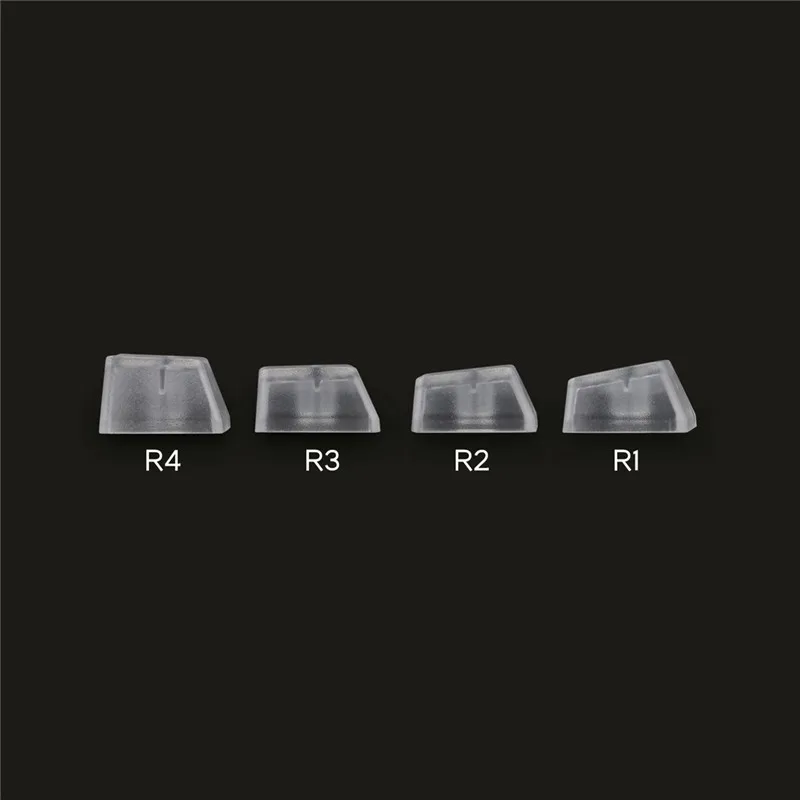 Clear Keycaps OEM Profile Transparent Clear Blue Red Backlight RGB Matte Feel ABS Mechanical Keyboard Keycaps MX Switch Tester