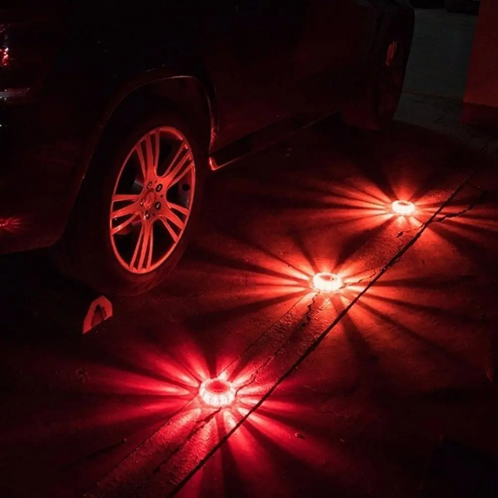 Magnetic Portable Orange Car Twinkle Star LED Road Flashing Warning Lights Roadside Safety Emergency Lamp Disc Beacon for Car