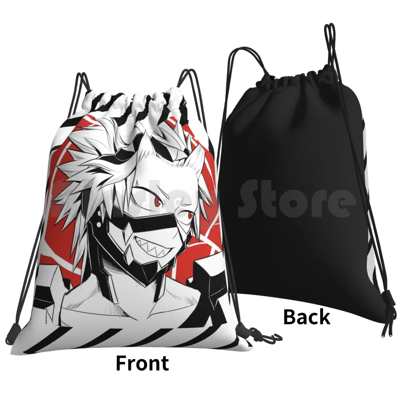 Kirishima Backpack Drawstring Bag Riding Climbing Gym Bag Mha Bnha Boku No Hero Academia Bakugou Katsuki Lord Explosive