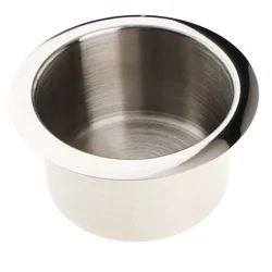 Stainless Steel Poker Table Cup Holder Inserts For Car Boat Truck Marine - 84x55mm