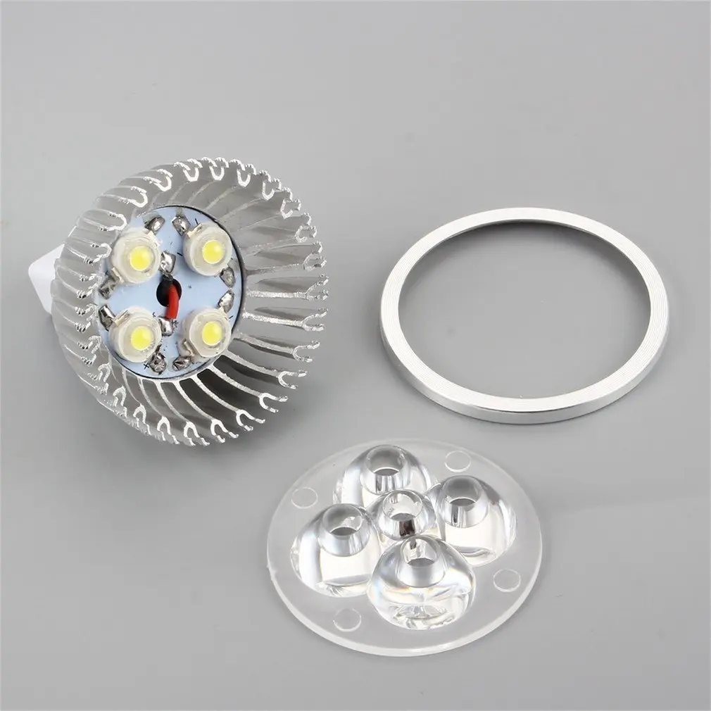 4 LED Bulb MR16 4W 12V Aluminum Cool White Spot Light Bulb Lamp Spotlight Focus Downlight 7800-8000K 280-300 Lumen