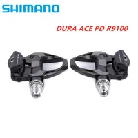 Pedal SHIMANO DURA-ACE R9100 PD-R9100 PD-R9100 E1 agregar Pedal ultraligero de eje de 4mm SPD SL Pedal de bicicleta de carretera de carbono