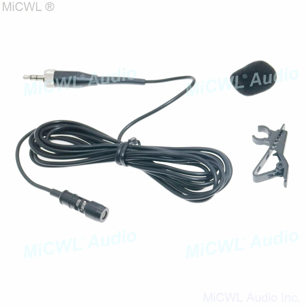 高品質ネクタイクリップラベリアマイクためSennheiserG1 G2 G3 G4無線マイクシステム良好な音質2mケーブル