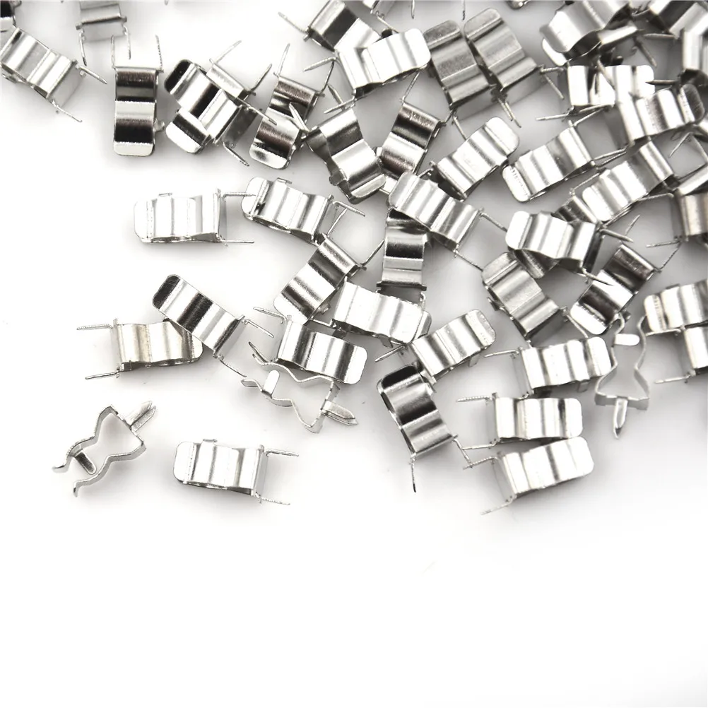 100 sztuk PCB lutowania zamontować 5x20mm uchwyt bezpiecznika klip podwozie 5mm * 20mm cyny niklowany mosiądz 0.4mm grubości