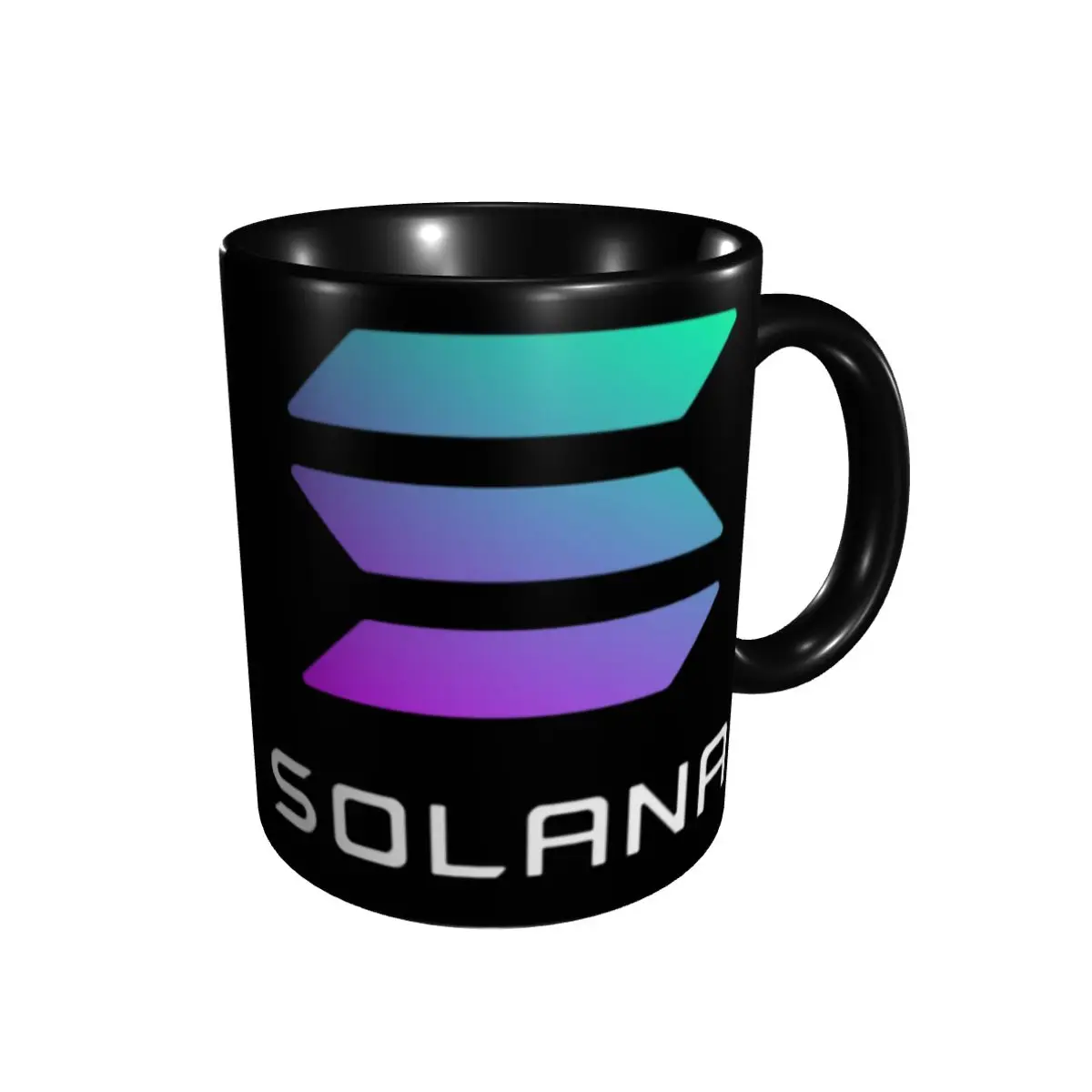 Promo Solana SOL Mugs Hot Sale Cups Mugs Print Geek   Litecoin Case beer mugs