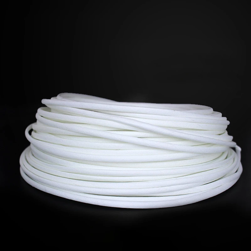 1M 1-25mm diametro 600 gradi guaina per cavi ad alta temperatura guaina in fibra di vetro intrecciata morbida fibra chimica guaina isolante
