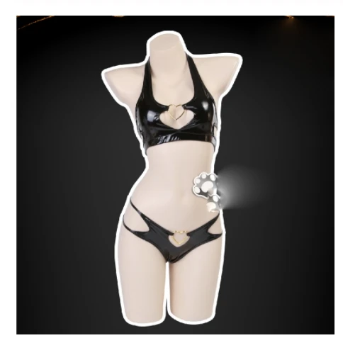 SUPERSONICO cosplay costume Super Sonico cosplay Bundle leather clothing T.M.Revolution sexy lingerie swimsuit cosplay Uniform