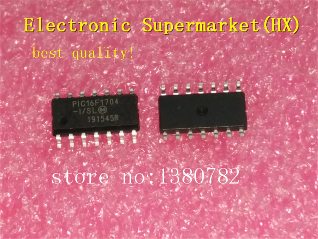 

Free Shipping 10pcs/lot PIC16F1704-I/SL MCU 8BIT 4K FLASH 16F1704 PIC16F1704 SOP-14 IC In stock!