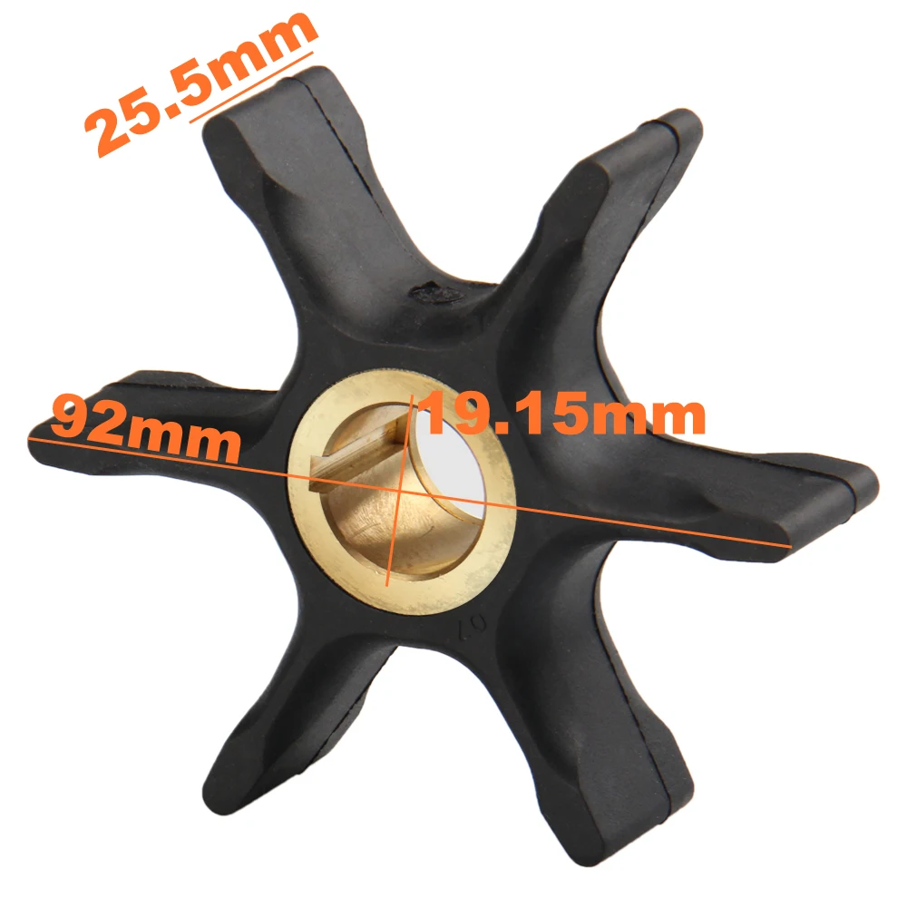 Water Pump Impeller for Johnson Evinrude 55-60-65-70-75HP Outboard 18-3082 89940 Outboard Motor 6 Blades for Boat