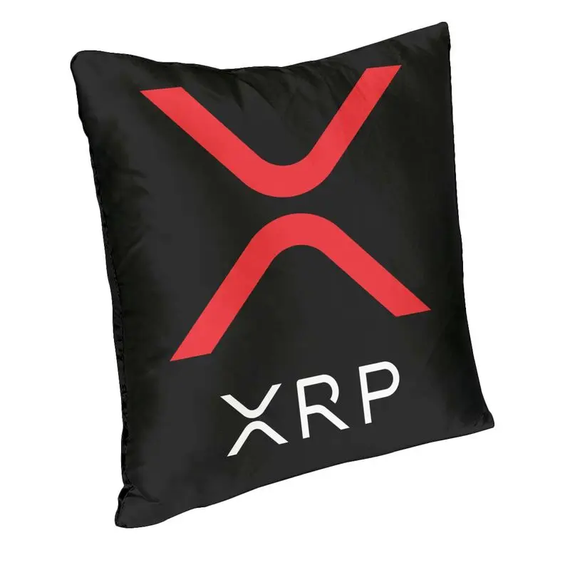 Ripple XRP Ripple Red Throw Pillow Cover Bedroom Sofa Decoration Bitcoin Cryptocurrency Cushion Covers Decoration Pillowcase