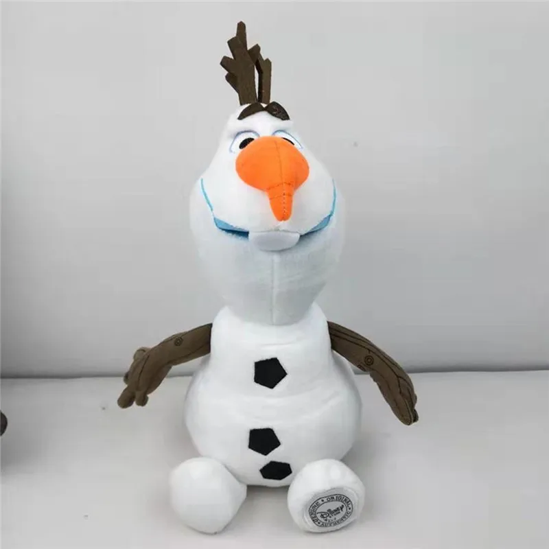 Olaf-muñeco de nieve de dibujos animados para niños, juguete de felpa suave, princesa Elsa, Anna, regalo