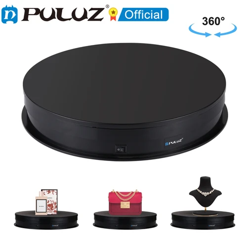PULUZ-soporte giratorio eléctrico USB para exhibición de vídeo, base giratoria de 360 grados, accesorios de fotografía, 30cm, 15cm
