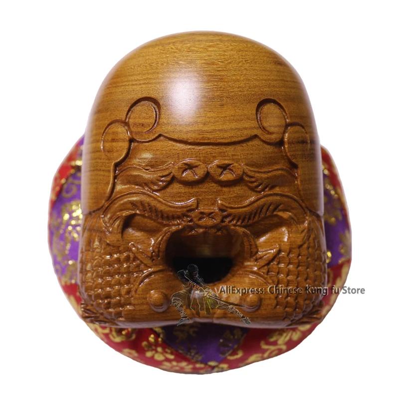 

3.5" Zen Buddhist Monk Muyu Rosewood Wooden Fish Mokugyo Meditating Instrument
