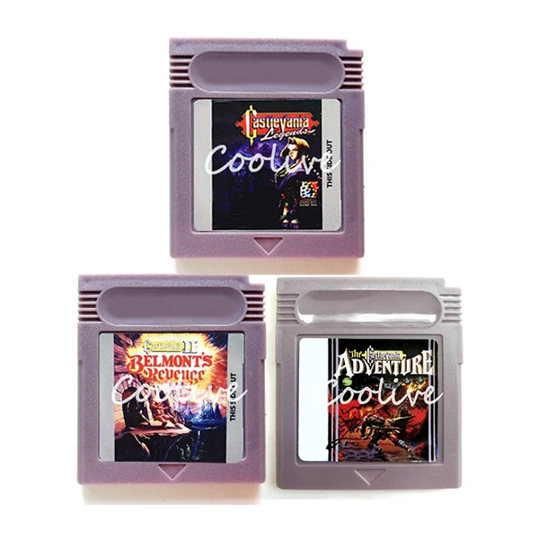 

Grey Shell Castlevania Legends Belmont's Revenge Adventure Video Game Memory Cartridge Card for 16 Bit Console Accessories