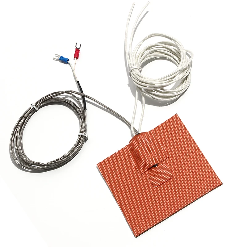 

600x450/500/600mm Silicone Rubber Heating Pad 2100W-3000W Heatbed With K-type Thermocouple 3D Printer Heater 3M Self-adhesive