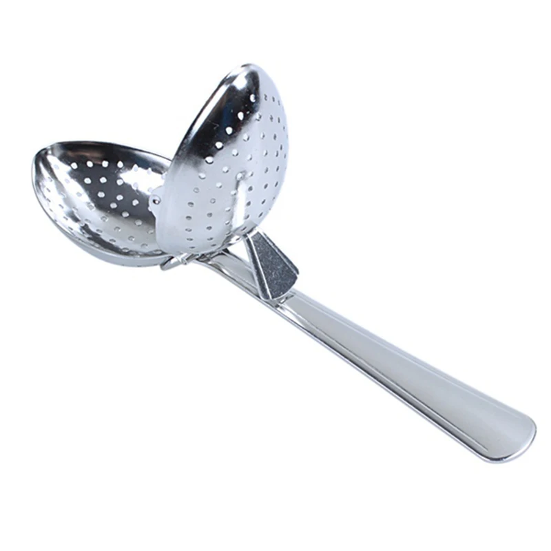 Vendita calda In Acciaio Inox Tè del Setaccio di Infuser Cucchiaio Sciolto Foglia Filtro Erbe Spice NUOVO!