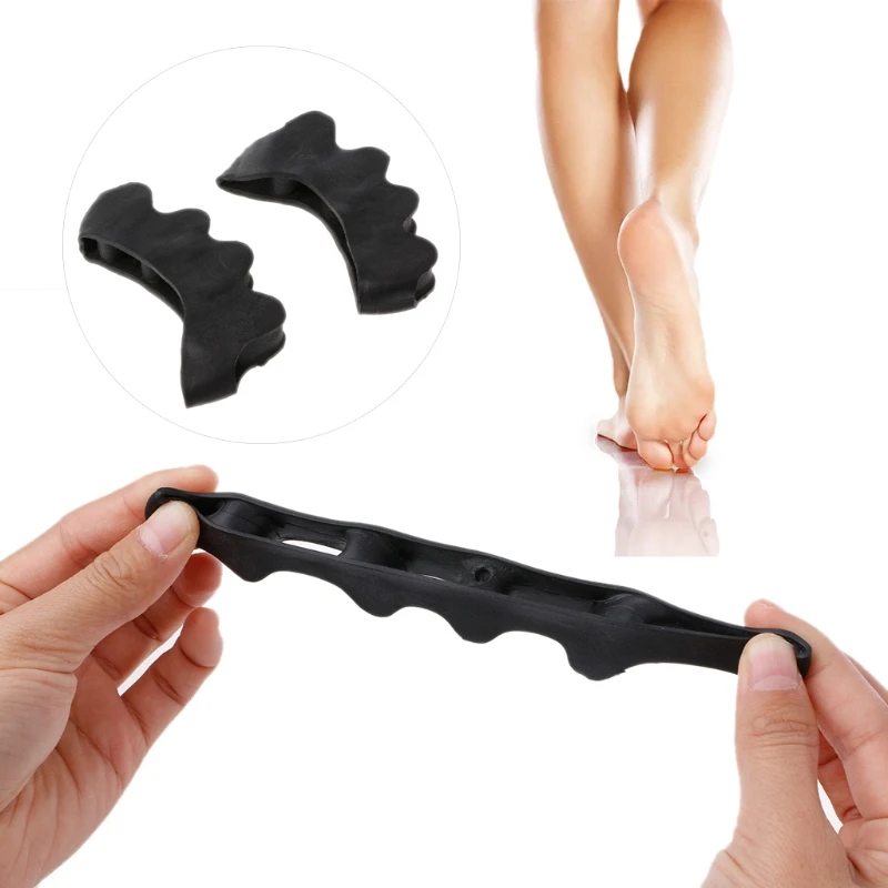 2 pièces = 1 paire, produit orthopédique noir, séparateur en Silicone, protecteur d\'orteils, correcteur d\'oignon, outil de pédicure