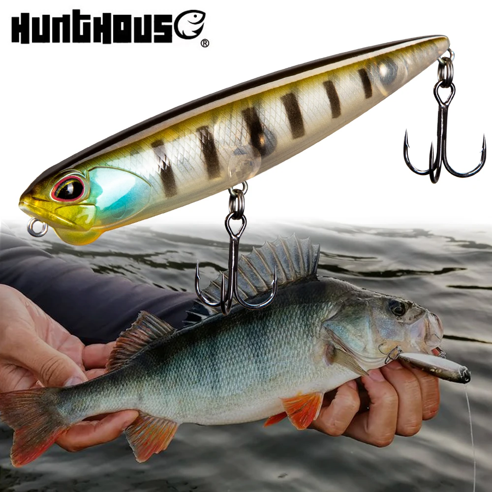 Hunthouse REALIS PENCIL 65/100mm 5.5/14.5g Topwater Fishing Lure Pencil Bait Swim Crankbait Pesca Artificial Bait Stickbait