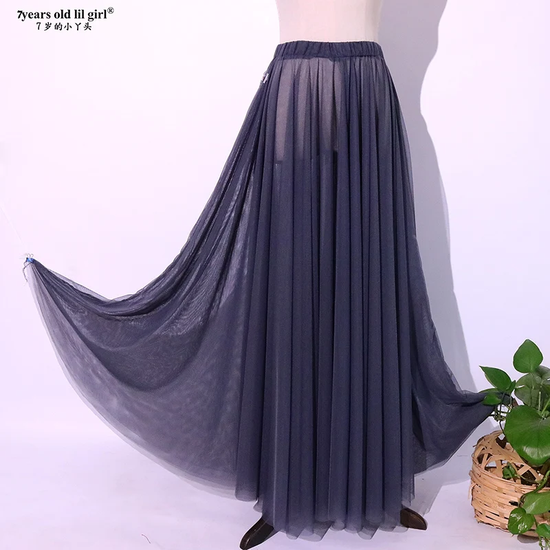 

Dance Clothing In 2021 New Belly Dance Brand Design Taiwan Shuisha Double-Layer Large Skirt Selling FH4