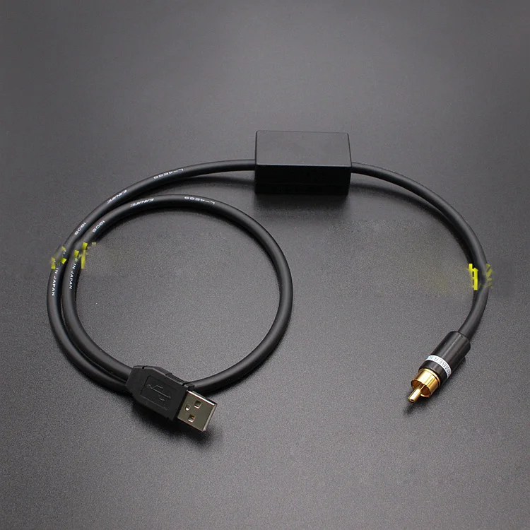 HIFI USB TO RCA coaxial Optical fiber Cable High Purity Oxygen Free Copper Wire For PC Laptop To Power Amplifier Audio Decoder