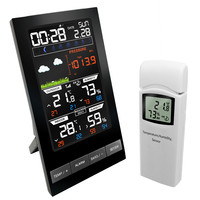 Weather Station Wireless Indoor Outdoor Sensor Hygrometer Pressure mmHg Barometer Alarm Clock Weather Forecast Thermometer 2810