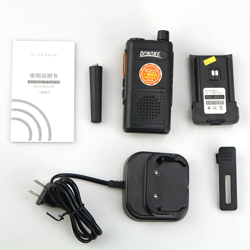 Imagem -06 - Walkie-talkie Poderoso Presunto Rádio Bidirecional Uhf 400470mhz Um-chave Emparelhamento Walkie-talkies Presunto Estações de Rádio Transceptor Peças dk