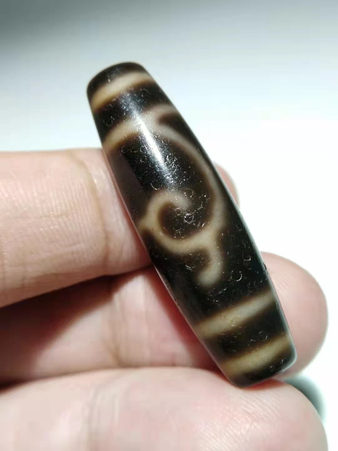 

Natural Agate Dzi Beads Seven-eyed Green Dana Special Rare Ruyi Two-eyed Loose Accessories Man Woman Jewelry DIY Material