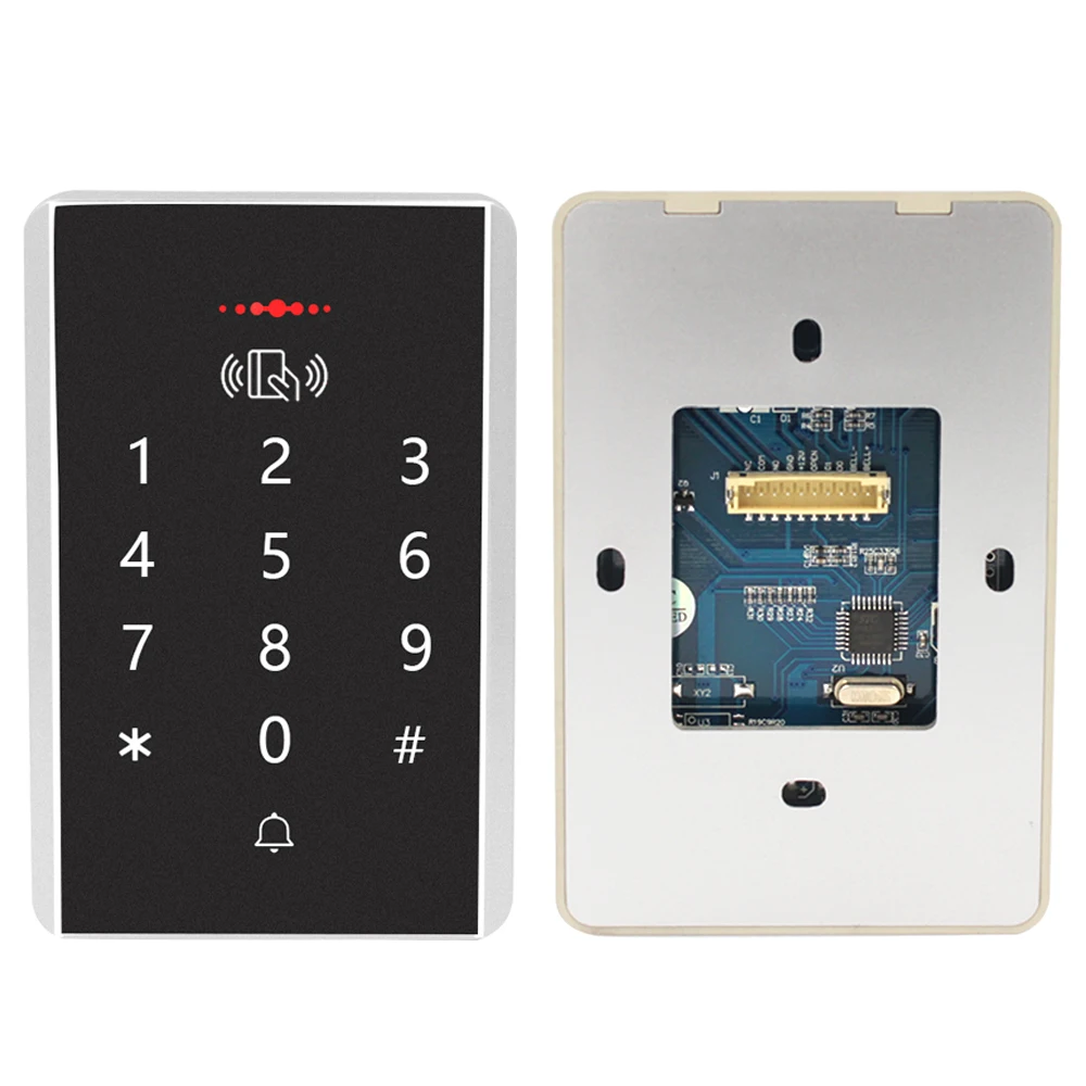 125KHz RFID Access Control Keypad Machine Rainproof Cover EM Card Reader For Door Access Control System Lock Opener