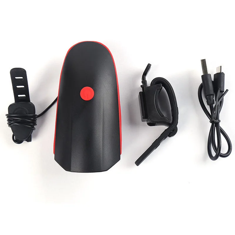 Swayboo Mountain Bike Light, Faróis de carro, Lanterna Brilho, Carregamento USB Carregado Chifre Bell, Equipamento de Equitação Noturna, Acessórios
