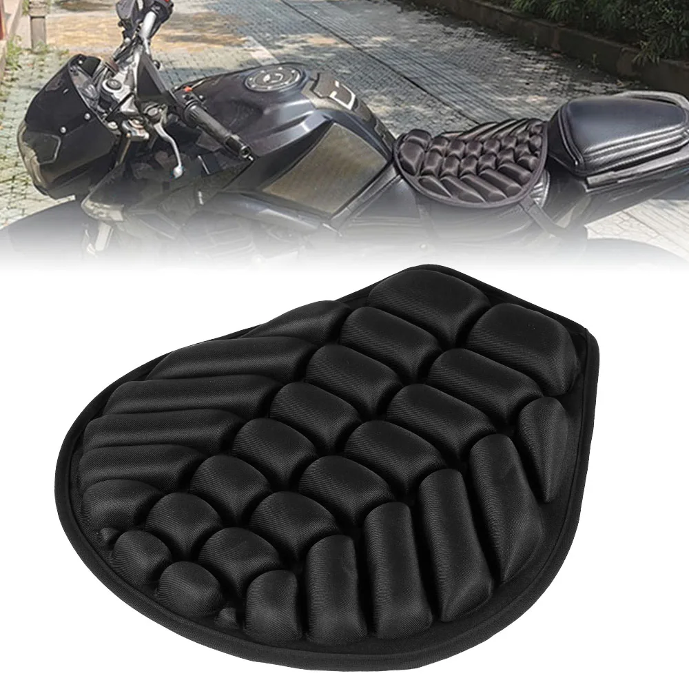 New Motorcycle Seat Cover Air Pad Motorcycle Air Seat Cushion Cover Pressure Relief Protector for Cruiser Sport Touring Saddles