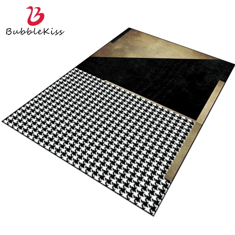 Bubble Kiss Carpets For Modern Living Room Gold Geometry Pattern Home Decorative Rugs Custom Anti Slip Kids Bedside Floor Mats