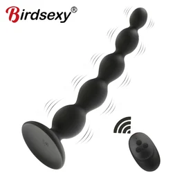 10 Speed Anal Vibrator Male Prostata Massager Anal Beads Butt Plugs G Spot Dildo Vibration Sex Toys for Men Gay Women USB Charge