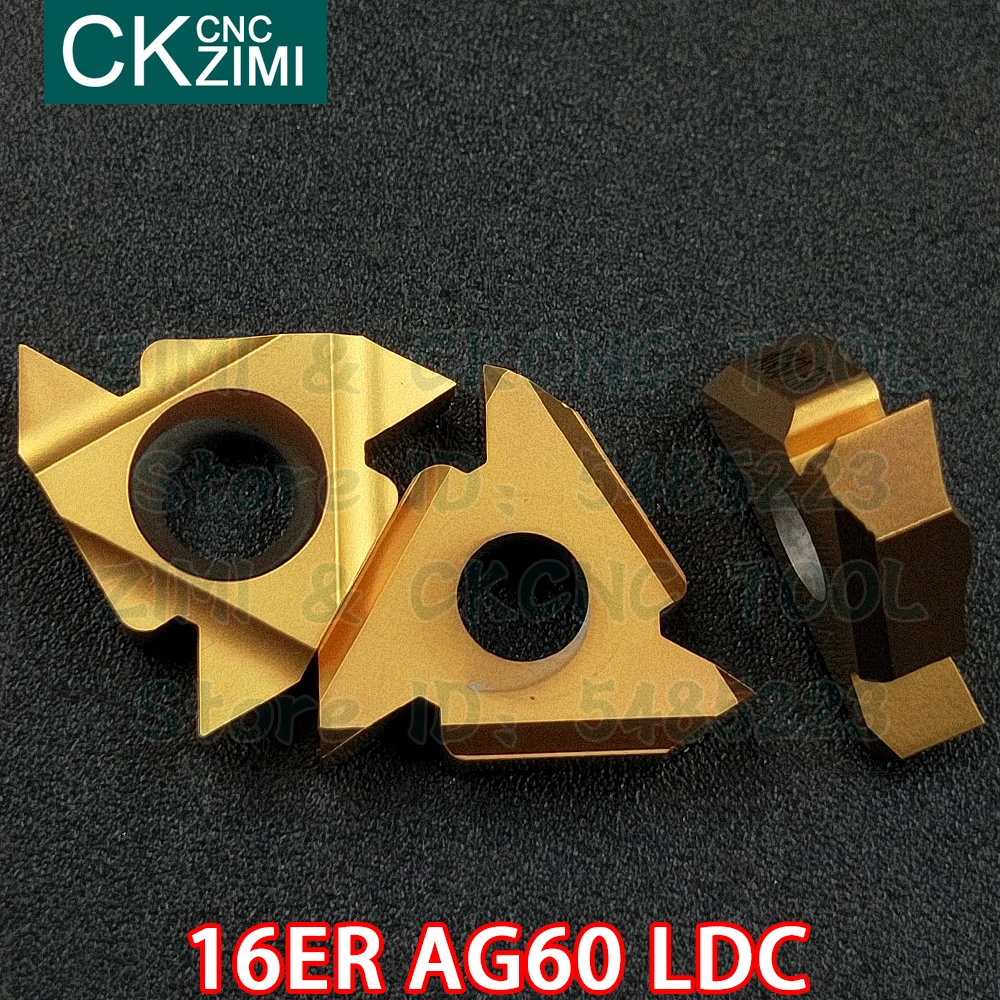 16ER AG60 PMA insertos de carburo de rosca externa inserta herramientas Herramientas de roscado de Metal CNC torno de inflexión de herramientas de corte de 16ER para acero