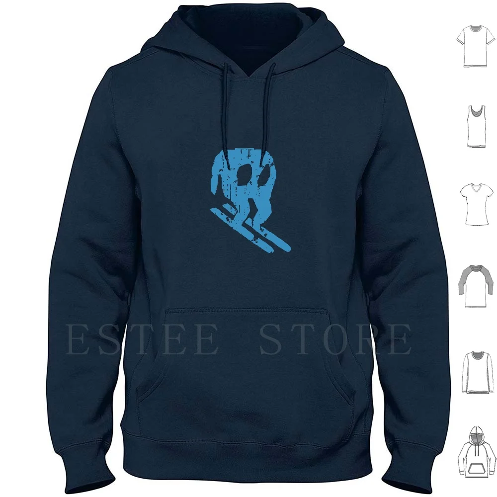 Horace Goes Skiing ( Distressed ) Hoodies Horace Spectrum Eurogamer Commodore C64 Gaming Retro Retro Gaming