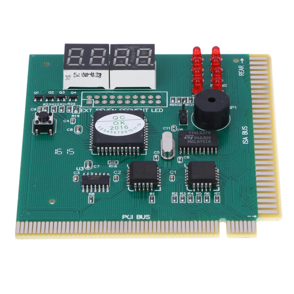 Mini 4-Digit LCD Display PC Analyzer Diagnostic Post Card CPU Motherboard Tester With LED Indicator For ISA PCI Bus Main Board