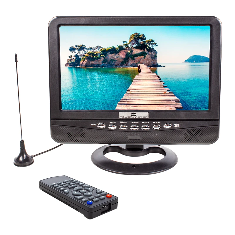 POWERMASTER PM-4654 9.5 TFT LCD USB/SD ANALOG TV TUNER PORTABLE TV MONITOR