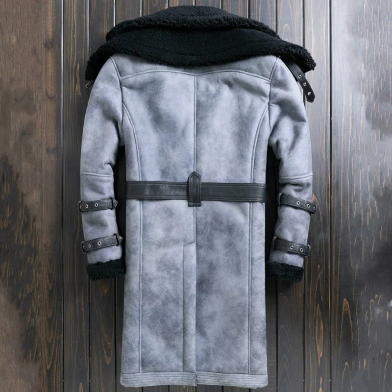 Shearling Medium Jackets Streetwear Winter Real Long