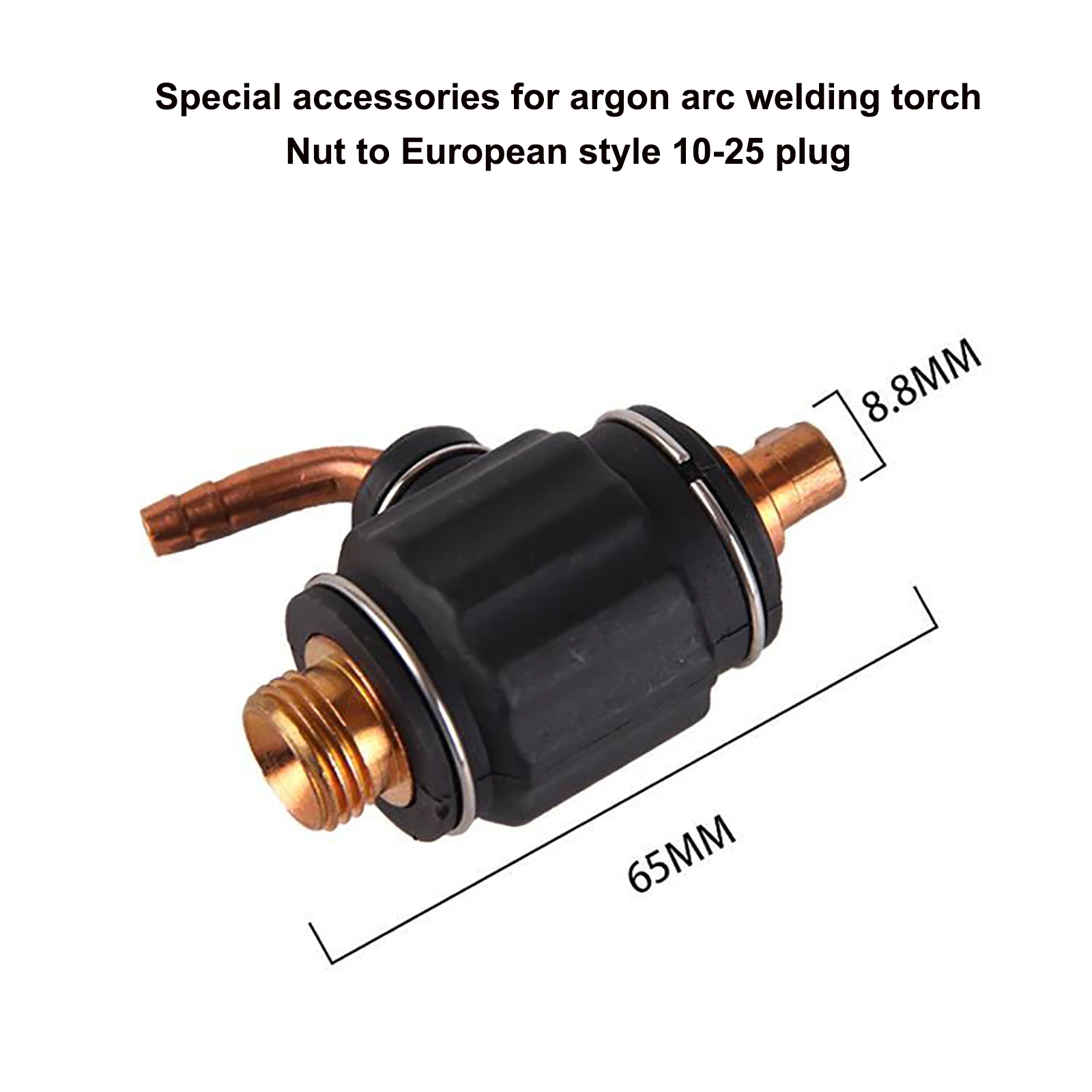 M16 Nut Quick Convert Connector Argon Arc Welding Gun Gas Adapter EU Plug 10-25/35-50 For TIG Torch