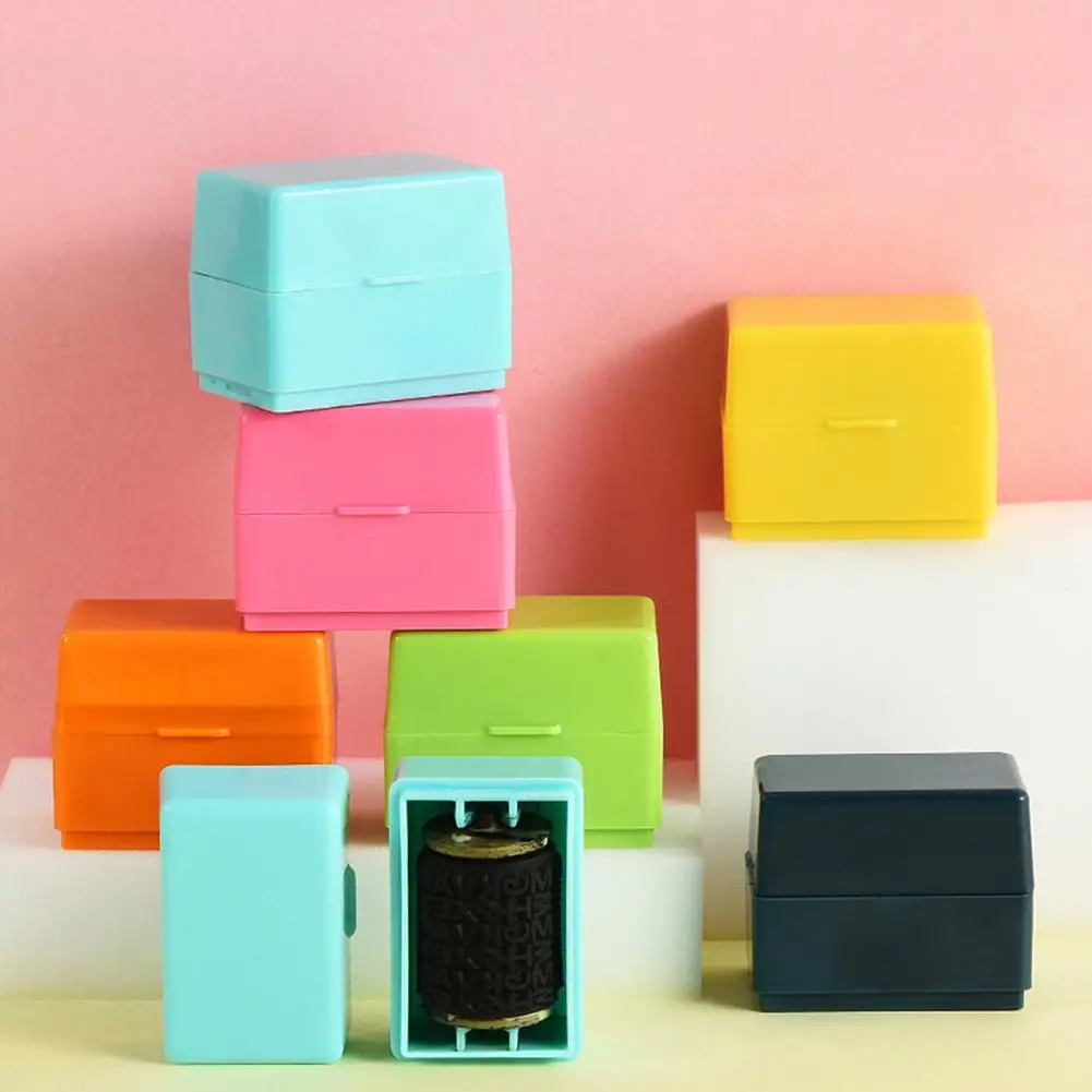 保護スタンプ耐久性のある小さなビジネスID盗難防止スタンプふた保護ローラースタンプで実用的