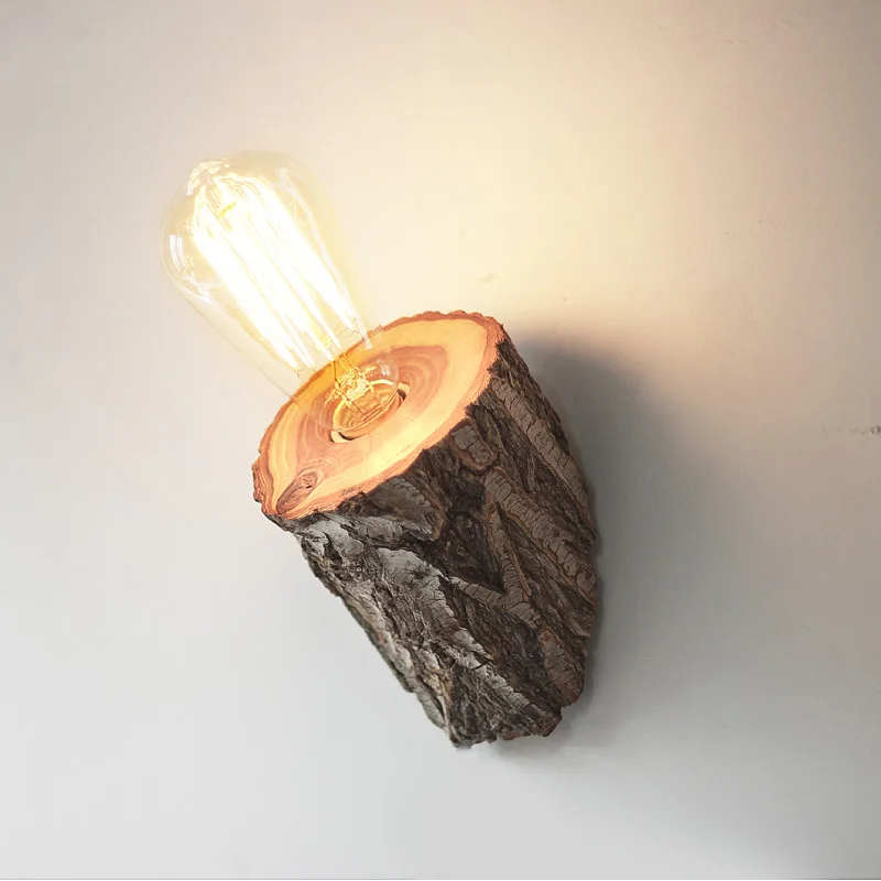 

Modern Creative Wooden Led Bedroom Hotel Decorative Wall Light Southeast Asian Restaurant Homestay Bedhead Wall Sconce Lights