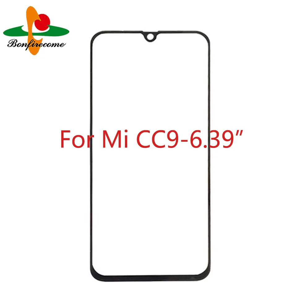 For Xiaomi CC9 Mi CC9 LCD Front Touch Screen Glass Outer Lens Replacement