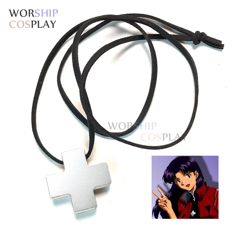 Misato Katsuragi Cosplay Stainless Cross Pendant Necklace