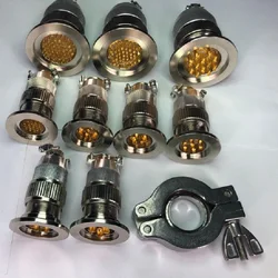 Hermetically sealed vacuum connector glass sintered aviation plug kf25 series kf40 series